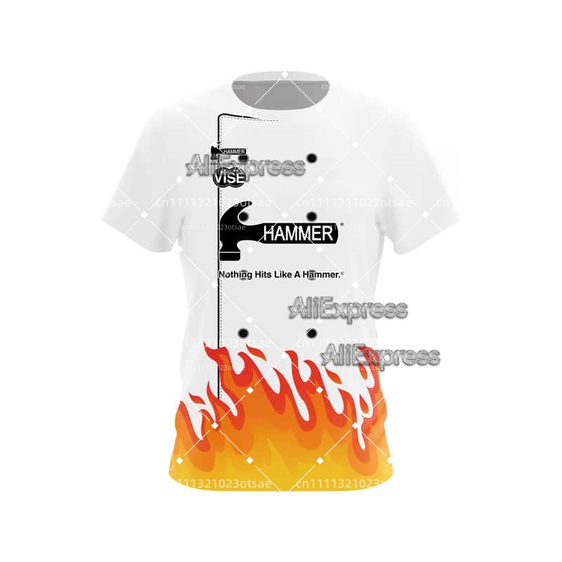 Bowling Shirt Camp - 남성용 프린트 볼링 스포츠 셔츠 반팔