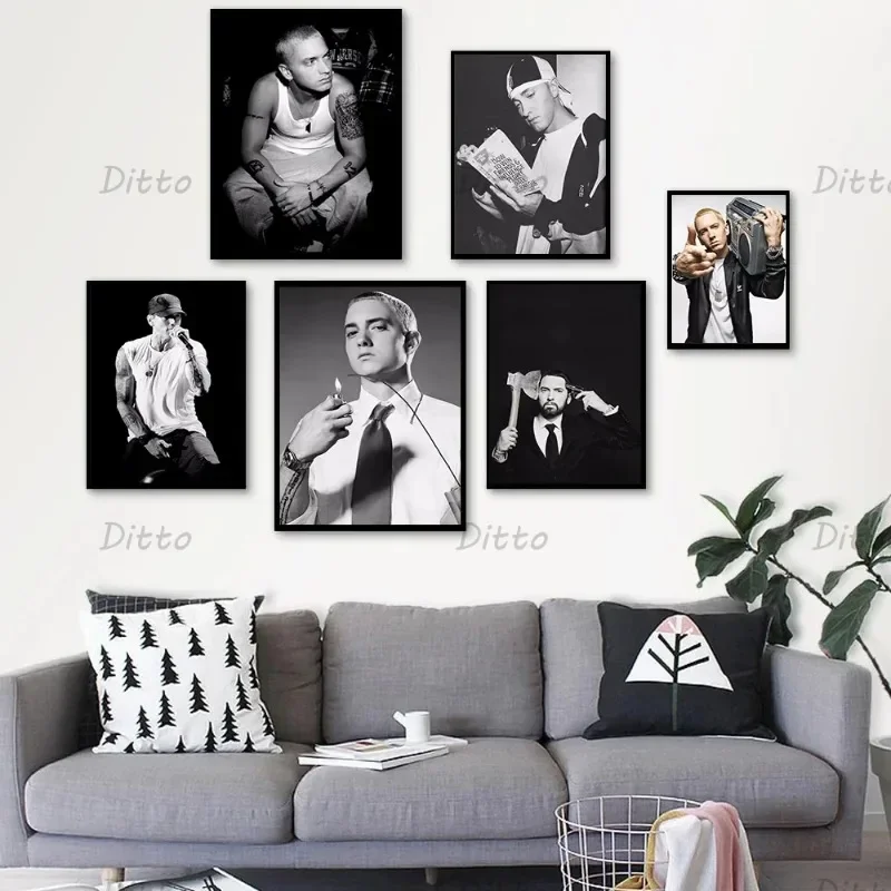 Vintage Fashion Prints For Wall - 힙합 래퍼 가수 에미넴 빈티지 패션