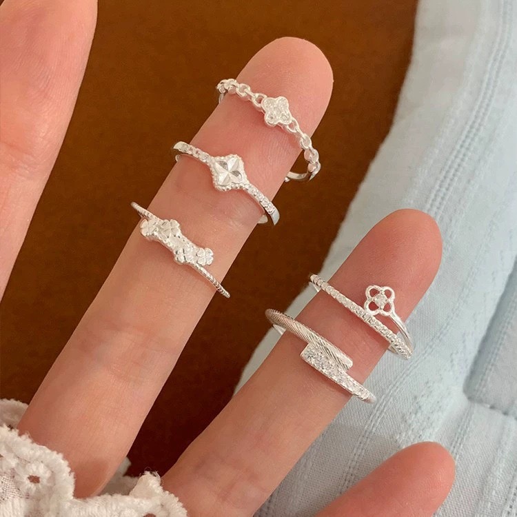 Vintage Fashion Rings For Women - 여성을위한 925 스털링 실버 반지 빈티지