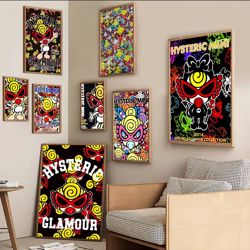 Vintage Fashion Prints For Wall - 일본 패션 H-Hysteric M-Mini 좋은 품질의