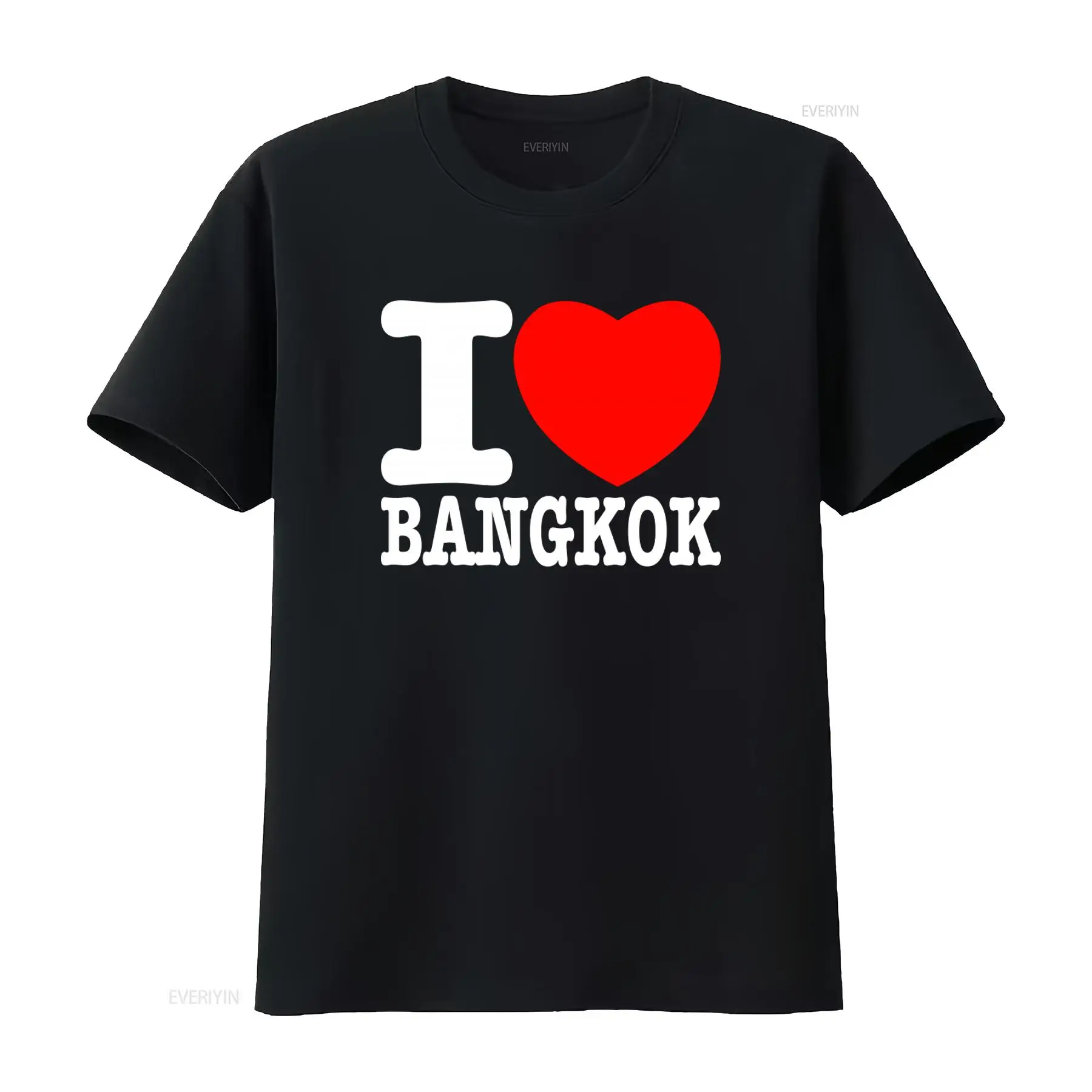 세련된 I Love Bangkok 볼드 폰트 티셔츠,  - Vintage Fashion Bangkok 리뷰 및 가격