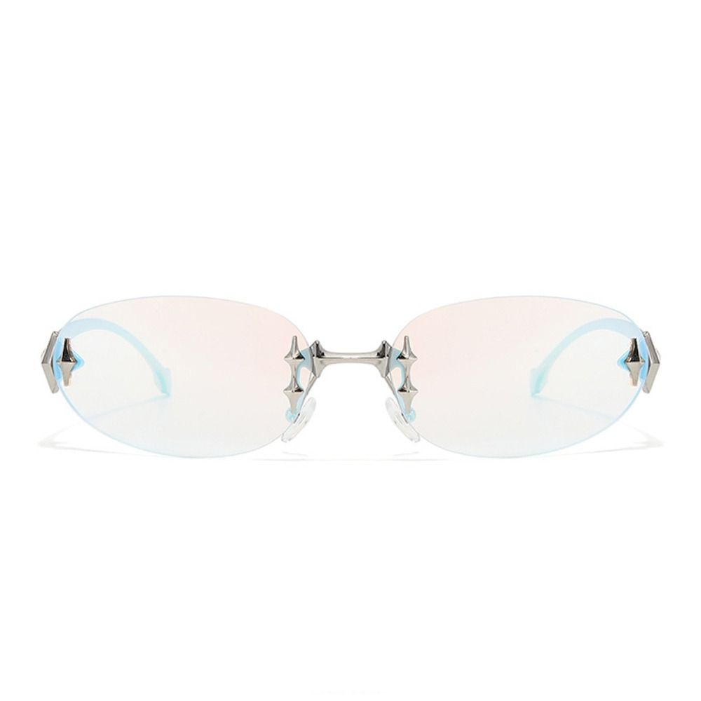 Y2K 스타일 Frameless 선글라스 UV 보호 빈 - Vintage Fashion Style Female 리뷰 및 가격