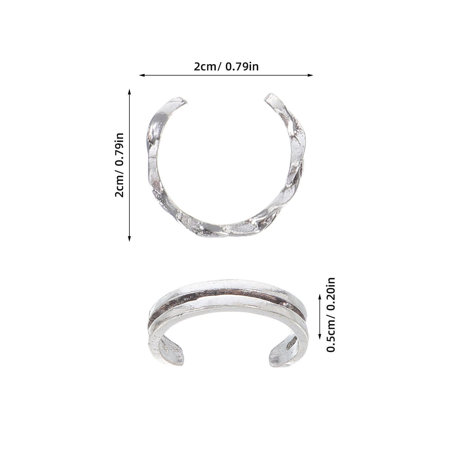 12개 조절 가능한 빈티지 패션 발가락 반지 세트 합금 - Vintage Fashion Rings For Women 리뷰 및 가격