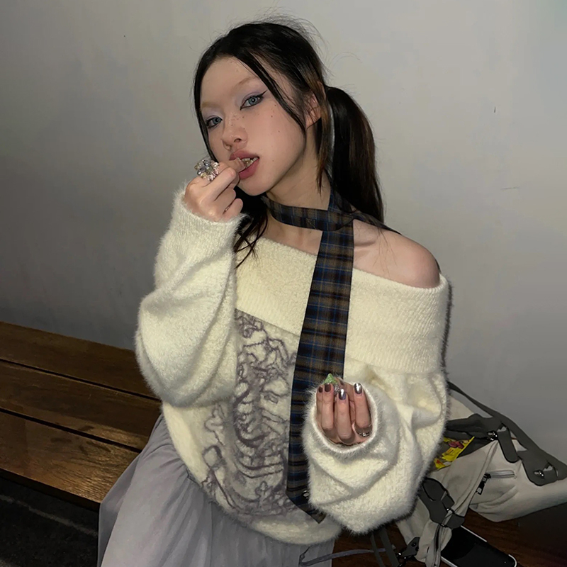 카라람 일본 Y2K 자수 풀오버 빈티지 하라주쿠 두꺼운 - Turtleneck Knit 90S 리뷰 및 가격