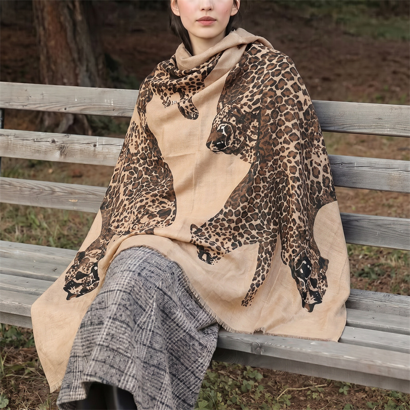 빈티지 레오파드 프린트 히잡 및 헤드스카프 여성용 로우 - Vintage Fashion Hijab 리뷰 및 가격
