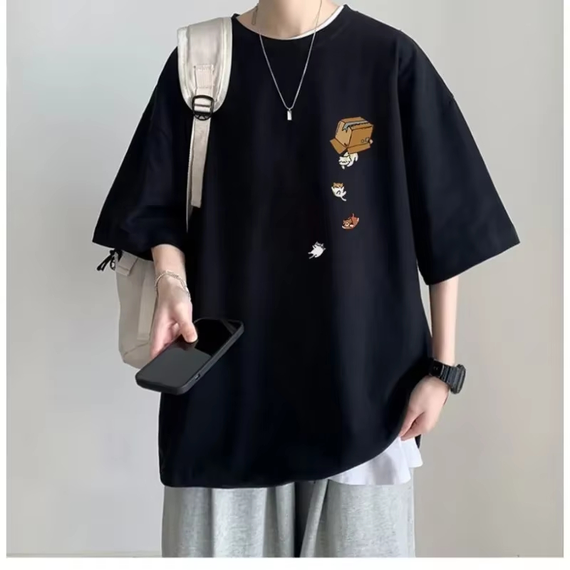 M-4XL 남성 오버사이즈 한국 패션 루즈핏 아메리칸  - Vintage Fashion Outfits Men 리뷰 및 가격