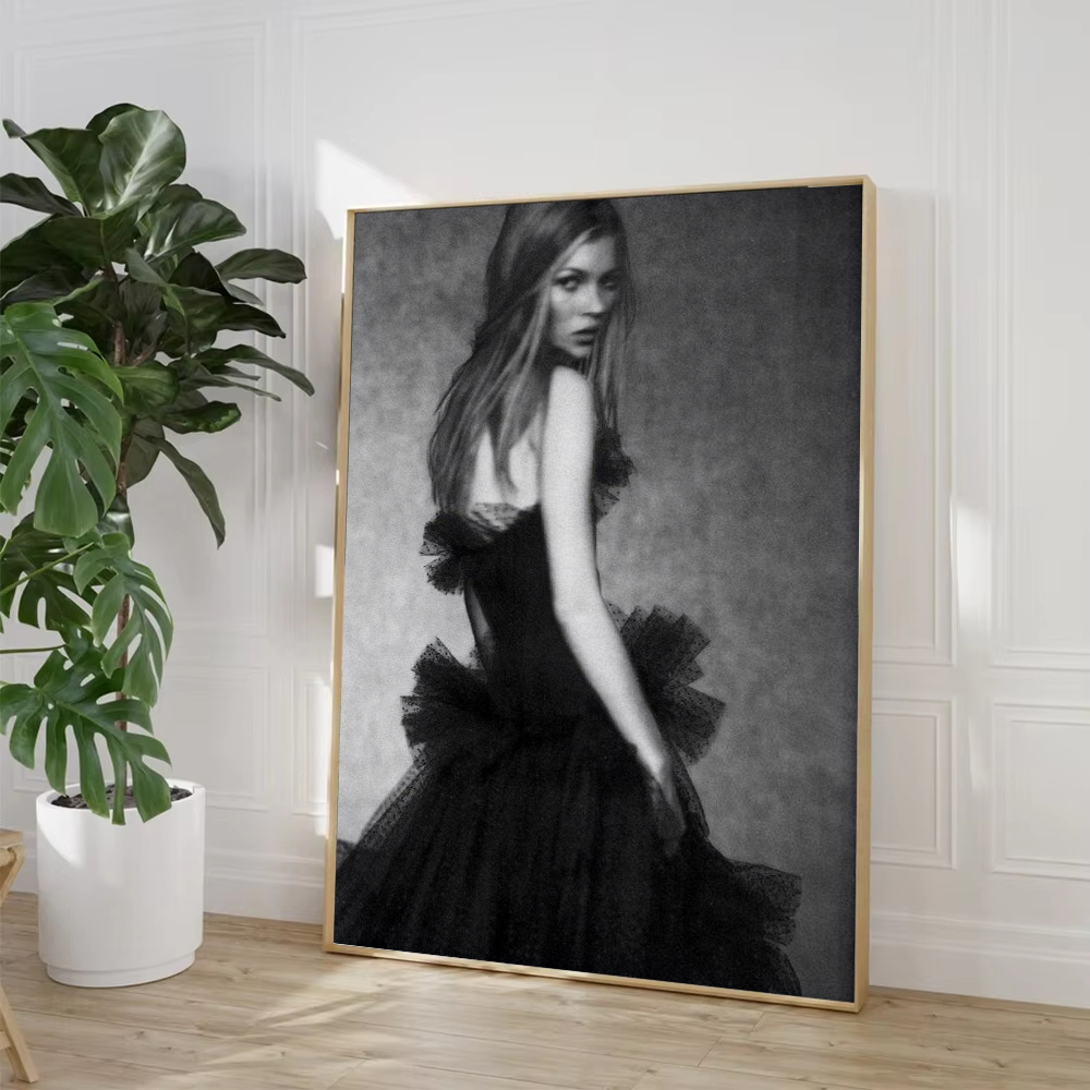 빈티지 레트로 사진 케이트 모스 흡연 패션 아트 포스터 - Vintage Fashion Prints For Wall 리뷰 및 가격