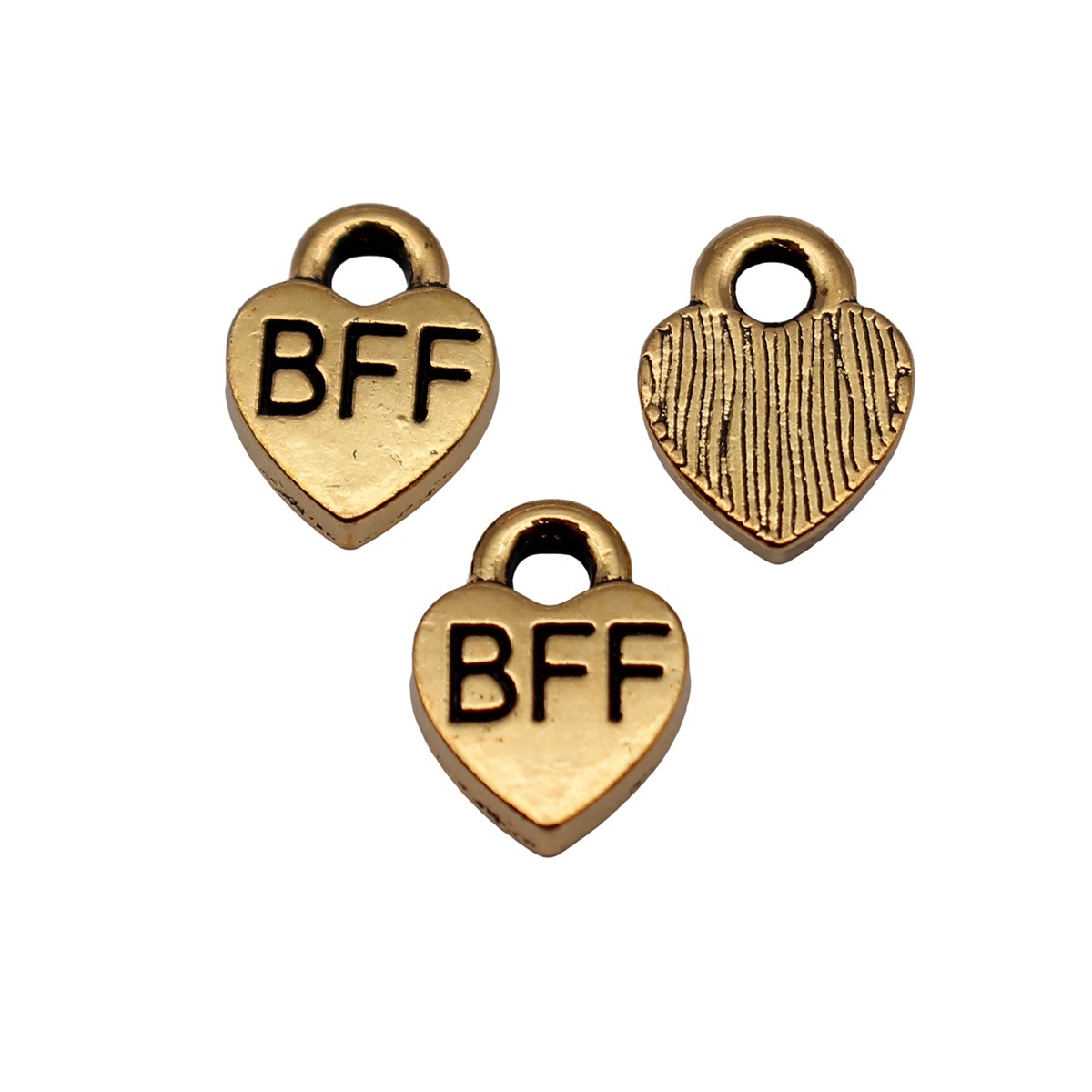 40pcs 9.3x7mm 앤티크 골드 컬러 Bff Be - Vintage Fashion Tags 리뷰 및 가격