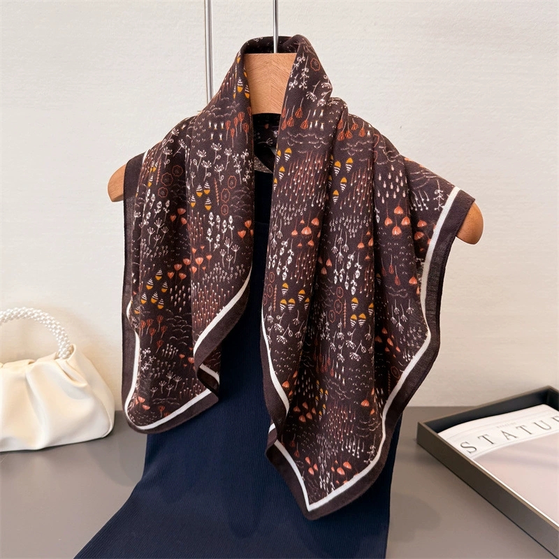 68cm 작은 정사각형 여성용 스카프 히잡 우아한 면  - Vintage Fashion Hijab 리뷰 및 가격