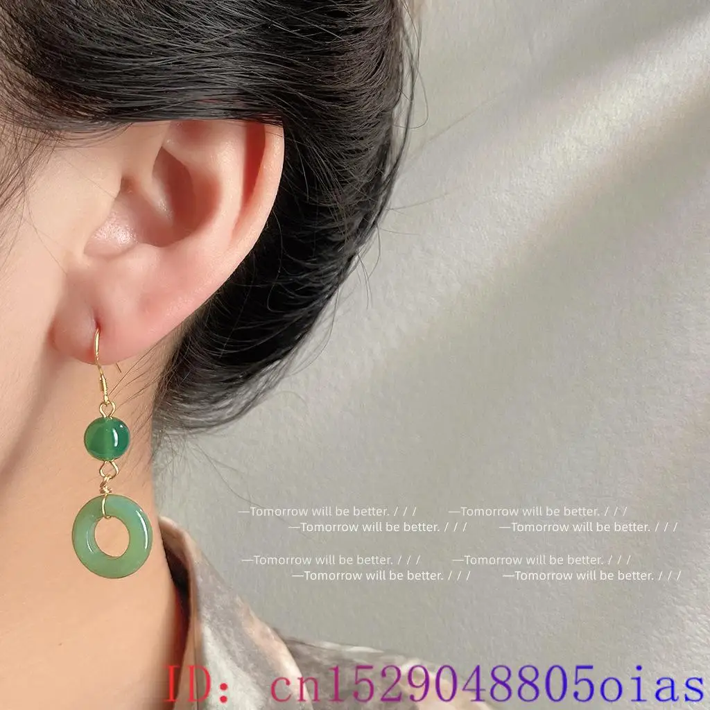 녹색 진짜 옥 반지 귀걸이 행운의 조각 된 부적 천연  - Vintage Fashion Rings For Women 리뷰 및 가격