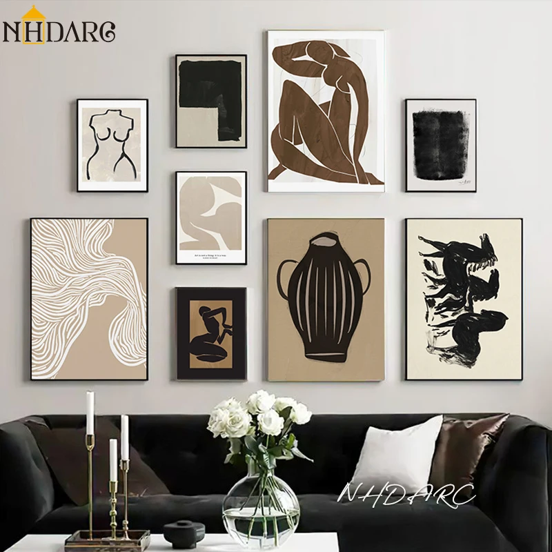 스칸디나비아 미니멀리스트 벽 예술 현대 클래식 빈티지  - Vintage Fashion Prints For Wall 리뷰 및 가격