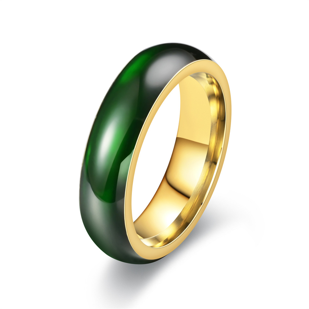 남녀공용 빈티지 인공 녹색 옥 스테인리스 스틸 반지,  - Vintage Fashion Rings For Women 리뷰 및 가격