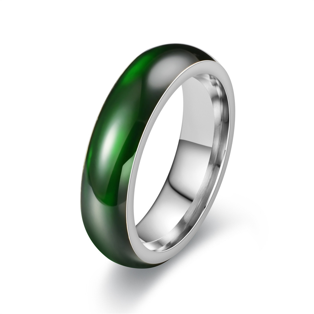 남녀공용 빈티지 인공 녹색 옥 스테인리스 스틸 반지,  - Vintage Fashion Rings For Women 리뷰 및 가격