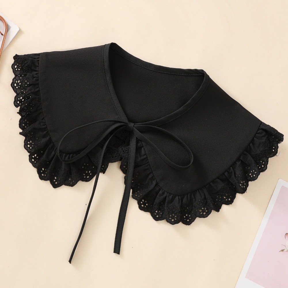 패션 화이트 레이스 가짜 칼라 솔리드 컬러 시크 스타일 - Vintage Fashion Style Female 리뷰 및 가격