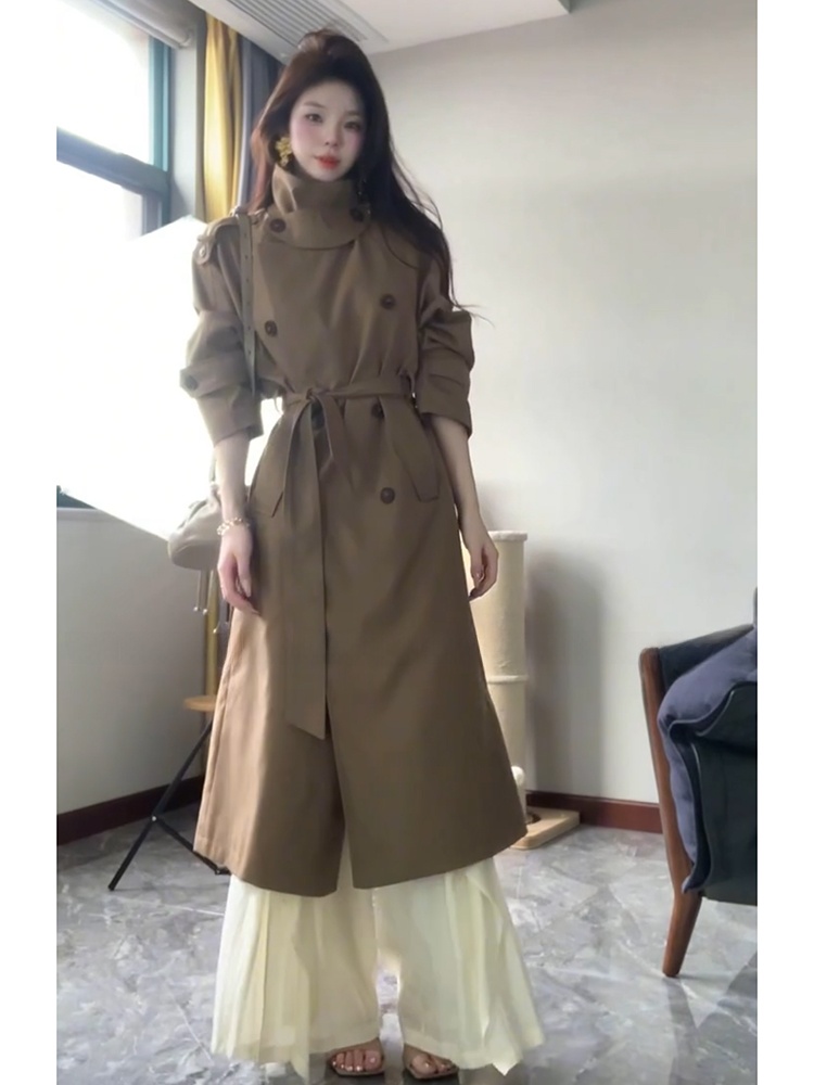 스트라이브 엘레강스 더블 버튼 스탠드 칼라 윈드브레이커 - Vintage Fashion Years 리뷰 및 가격