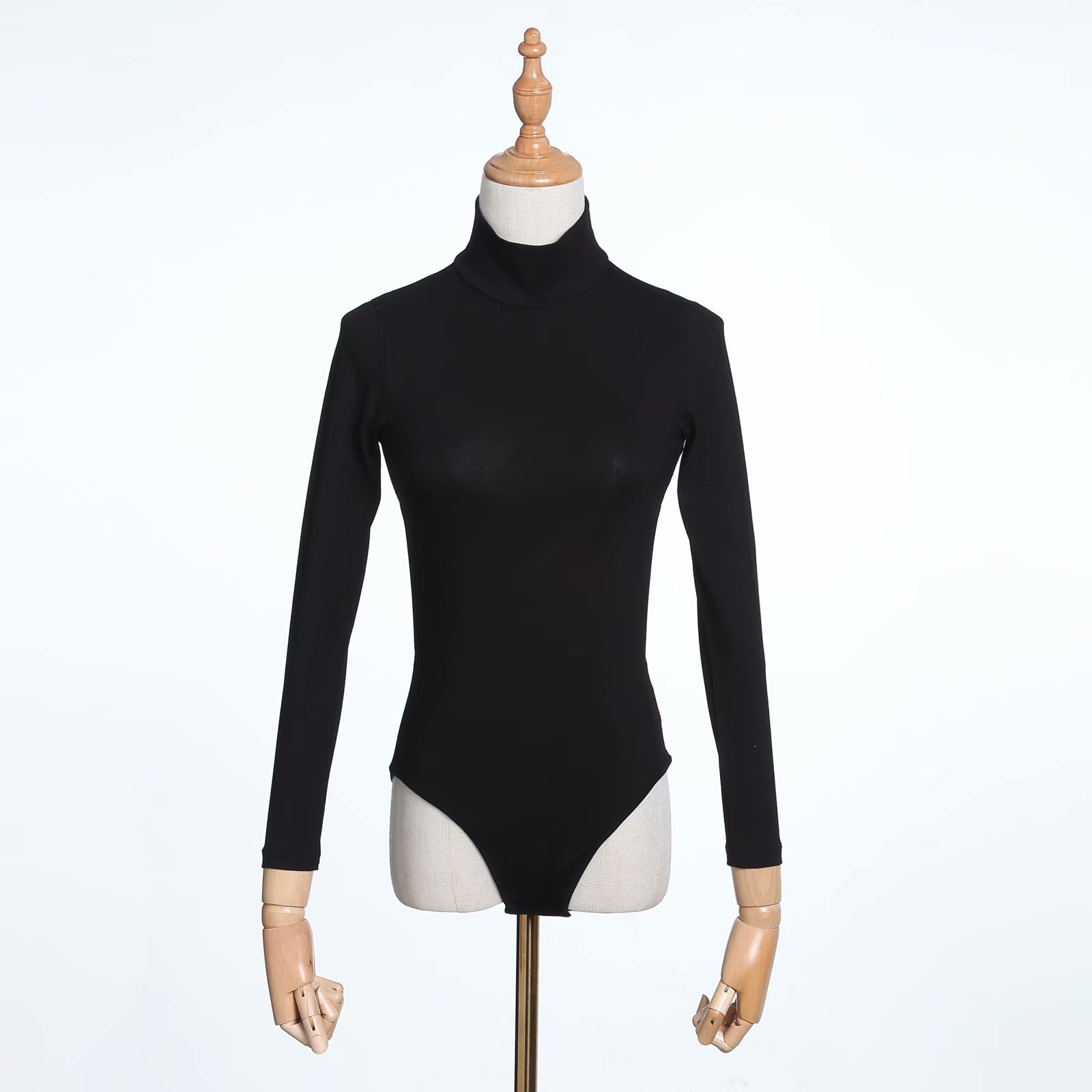 Bodycon 바디 슈트 터틀 넥 블랙 바디 슈트 여성 - Vintage Fashion Years 리뷰 및 가격