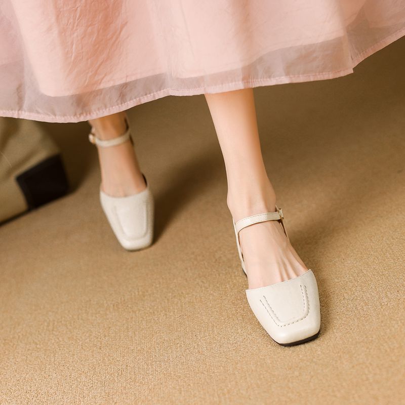 Girseaby 2025 여성 샌들 스퀘어 발가락 두꺼 - Vintage And Modern Fashion 리뷰 및 가격