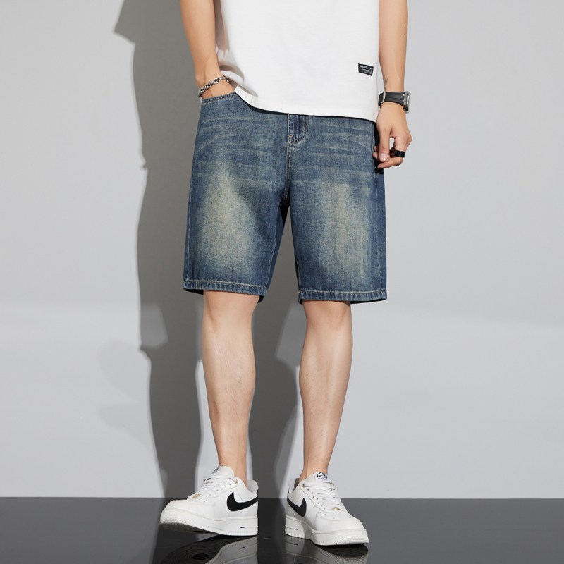남성 빈티지 데님 반바지 여름 얇은 패션 스트레이트 루 - Vintage Fashion Jeans 리뷰 및 가격