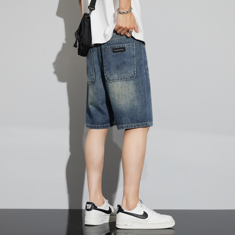 남성 빈티지 데님 반바지 여름 얇은 패션 스트레이트 루 - Vintage Fashion Jeans 리뷰 및 가격