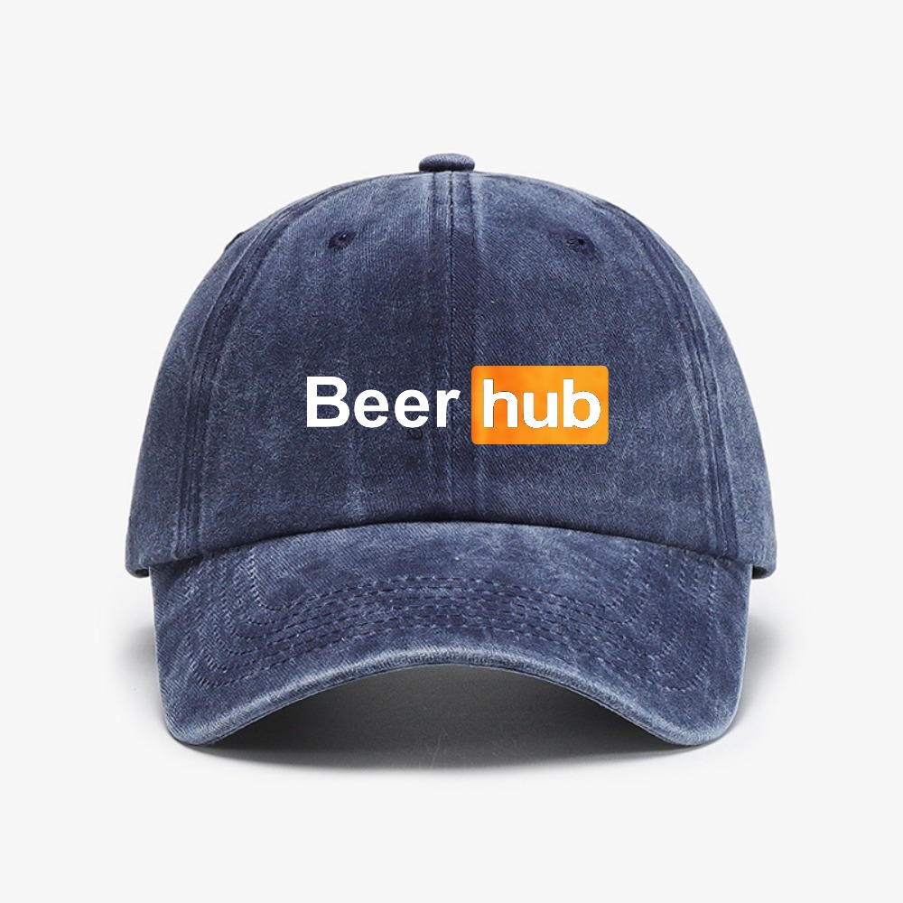 Beer Hub 프린트 야구 모자 빈티지 소프트 탑 디 - Vintage Fashion Hub 리뷰 및 가격
