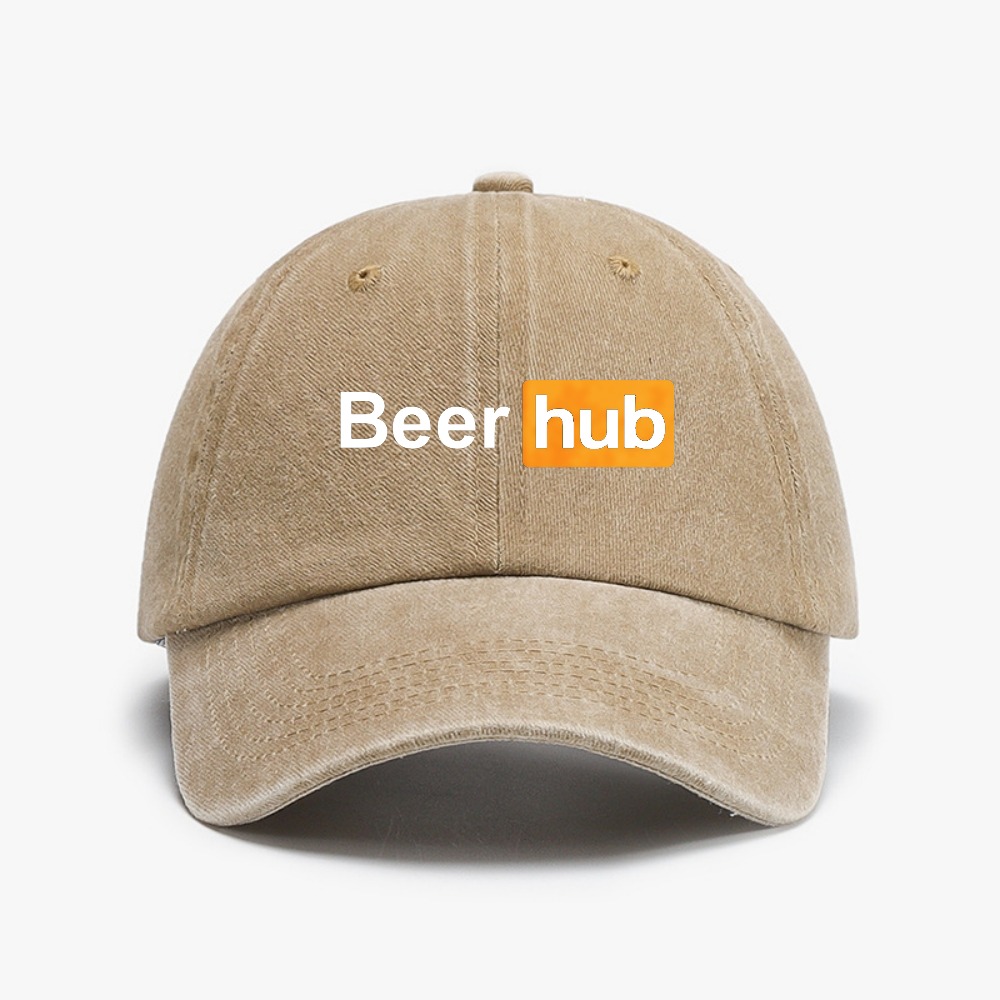 Beer Hub 프린트 야구 모자 빈티지 소프트 탑 디 - Vintage Fashion Hub 리뷰 및 가격