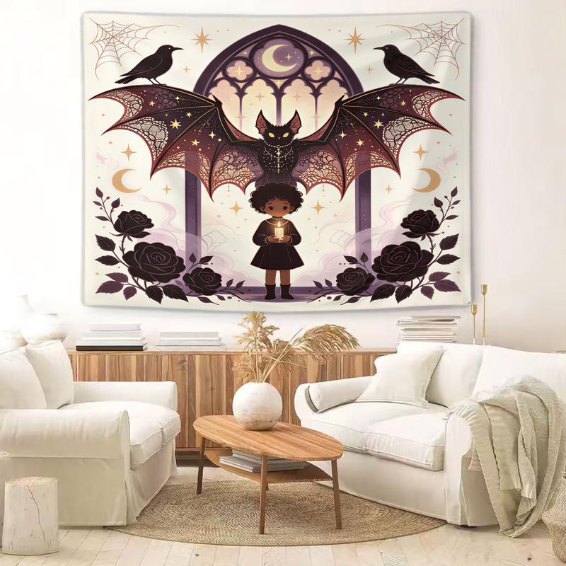 귀여운 커피 펭귄 인쇄 태피스트리 패션 벽걸이 태피스트 - Vintage Fashion Prints For Wall 리뷰 및 가격