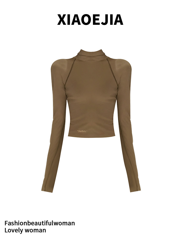 여성 그린 고딕 티셔츠 하라주쿠 Y2k 티셔츠 90년대 - Turtleneck Knit 90S 리뷰 및 가격