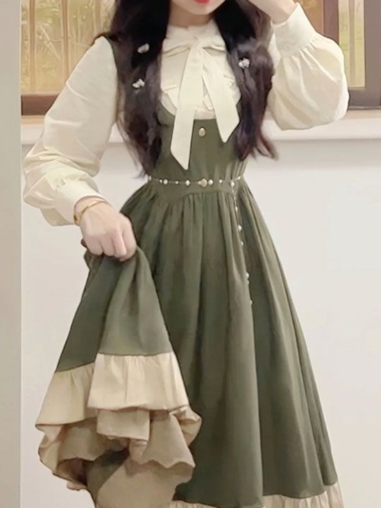 2025 신상 일본 한국 귀여운 프레피 로리타 디자인  - Vintage Fashion Style Female 리뷰 및 가격