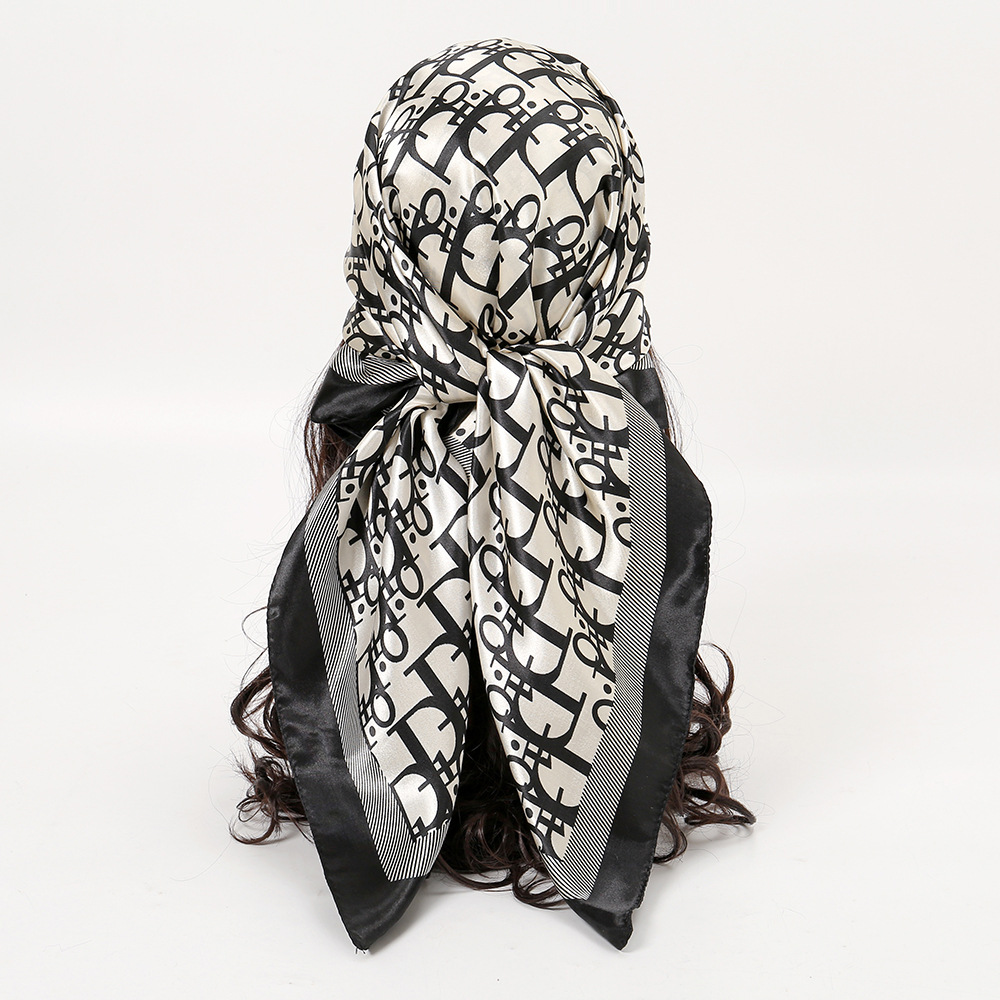 1개 90cm 여성용 실크 스카프 빈티지 패셔너블 다용 - Vintage Fashion Hijab 리뷰 및 가격