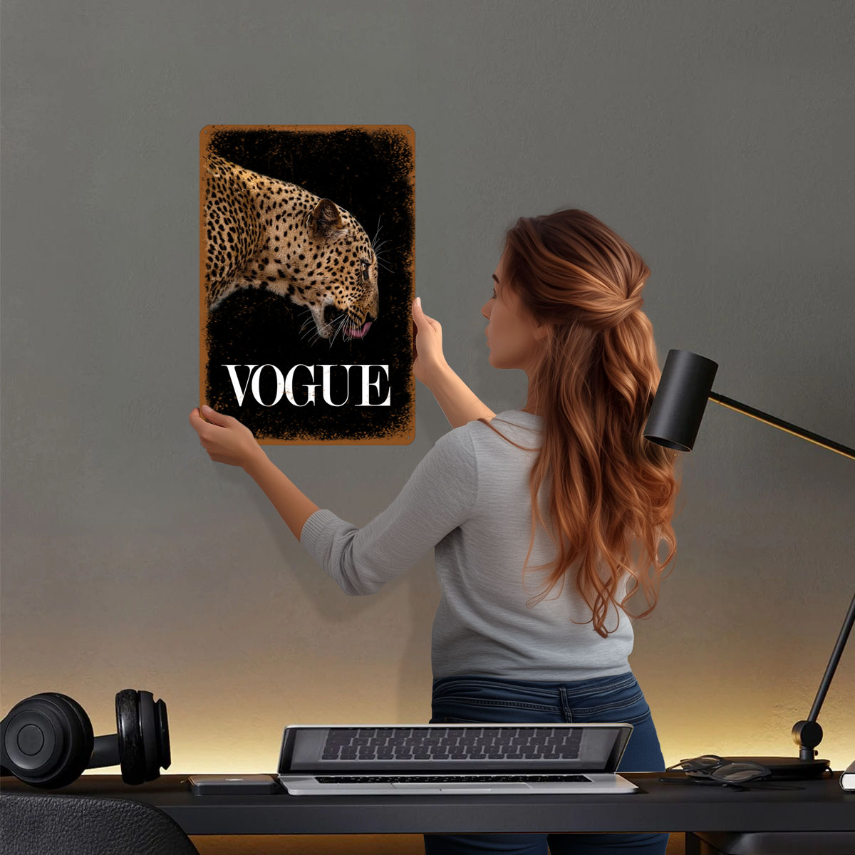 보그 패션 포스터 금속 간판 동물 포스터 빈티지 금속판 - Vintage Fashion Vogue 리뷰 및 가격