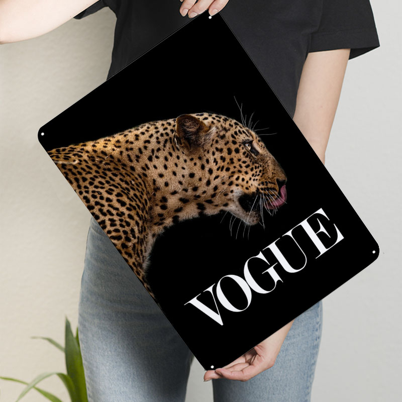 보그 패션 포스터 금속 간판 동물 포스터 빈티지 금속판 - Vintage Fashion Vogue 리뷰 및 가격