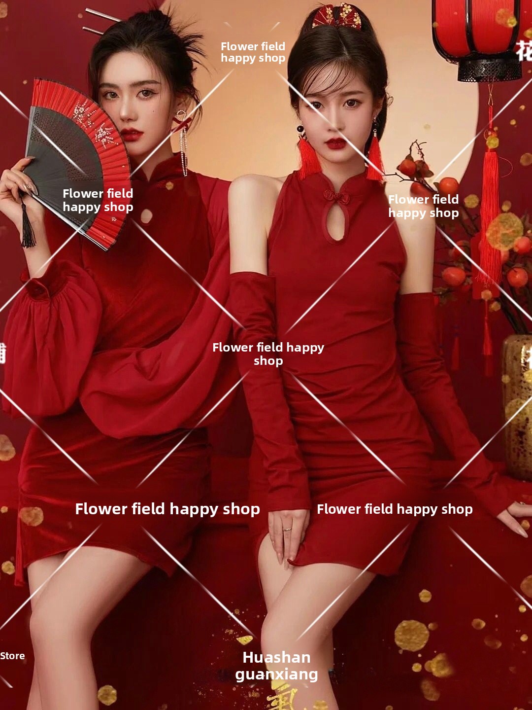 새해 빈티지 사진 스튜디오 패셔너블한 베스트 프렌드 초 - Vintage Fashion Years 리뷰 및 가격